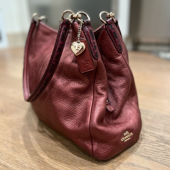 Coach Leather Metallic Purse